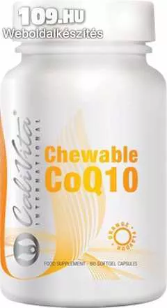 CaliVita Koenzim-Q10 ízesített kapszula Chewable CoQ10 (60 szoftgél kapszula)