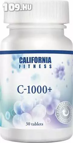 CaliVita Folyamatos felszívódású C-vitamin California Fitness C-1000+ (30 tabletta)