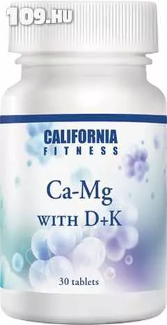 CaliVita Kalcium, magnézium és D + K vitamin California Fitness Ca-Mg with D+K (30 tabletta)