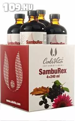 CaliVita SambuRex pack (4 db SambuRex egy csomagban) Folyékony immunerősítő